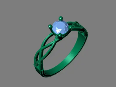 Rings for Women Womens Rings Stone Ring Ready STL 3DM Models  3D print model purchase
