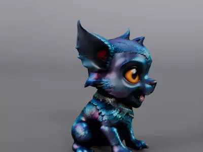 alien dog 3D model