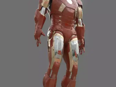 Iron Man Mk7 3D high poly  3D model