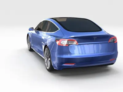 Tesla Model 3 s car 3D model
