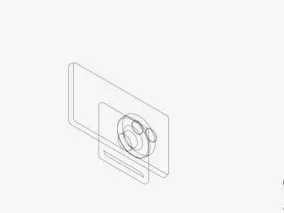 Wall Mixer Tap - Luxury - Style Low-poly 3D model