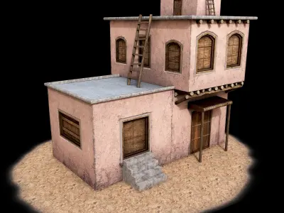 10 Game Ready House Pack Low-poly 3D model