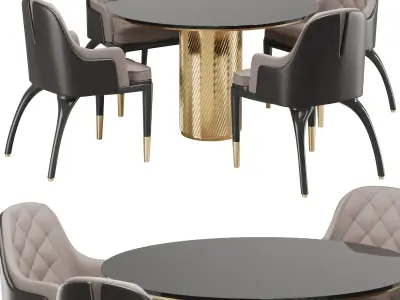 Dinning chair and table49 3D model