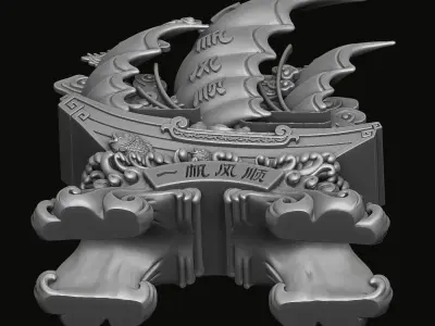 Boat Statue 3D print model