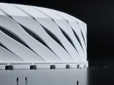 Futuristic Stadium 3D model