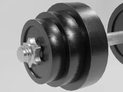 Dumbbell Low-poly 3D model purchase