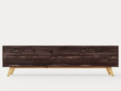 Virkesbo TV Bench 180 Cm Low-poly 3D model