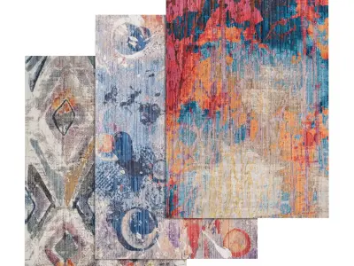 Rug Set 2034 3D model