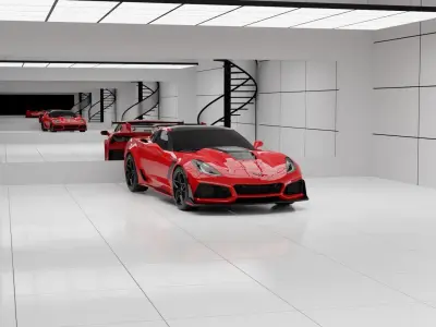 Car Animation Low-poly 3D model