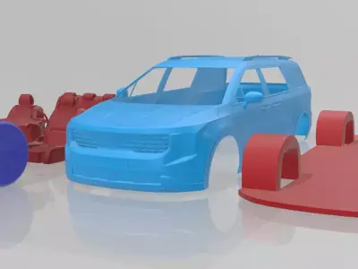 Kia Carnival 2025 - 3D Printable Model in Separate Parts 3D print model