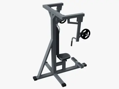 Chest Press Machine Low-poly 3D model purchase
