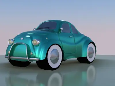 Cartoon Car 01 3D model