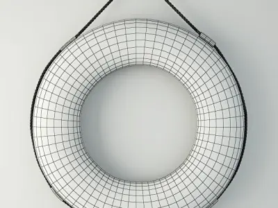 Vintage Life Preserver 4 3D model