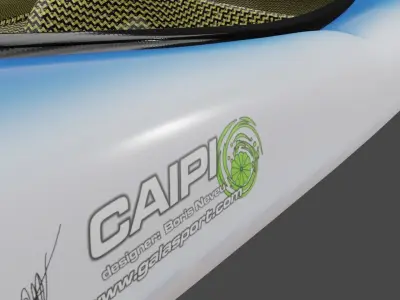 Slalom kayak - Galasport Caipi Low-poly 3D model