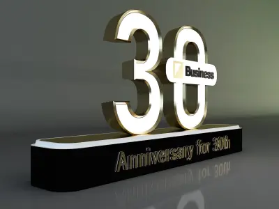 30 years anniversary 3d model a661b 3D model