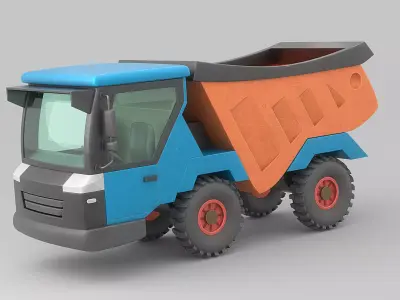 Cartoon Car Low-poly 3D model by asphyxiationdomain