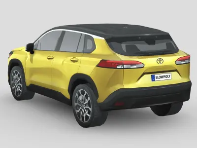Toyota Corolla Cross Hybrid 2023 Low-poly 3D model by slowpoly