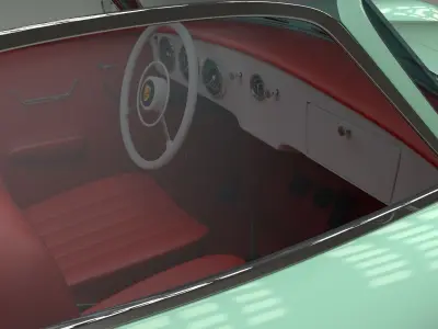 Porsche 356 Convertible 3D model