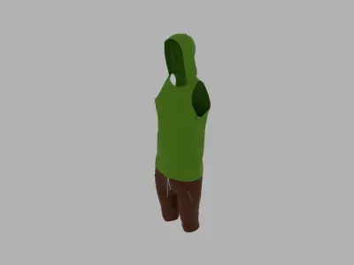 Sport Suit Low-poly 3D model 27