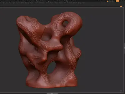 Modern Abstract Decorative sculpture 3d print model 3D print model 5