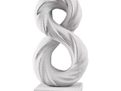 Abstract sculpture 2 Low-poly 3D model