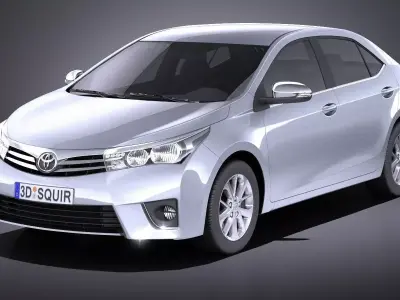 Toyota Corolla EU-Version 2016 VRAY 3D model