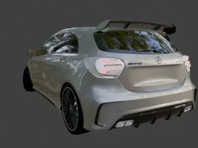 Benz A45 AMG 3D model