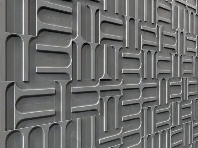 Panel Arc windows deocr n1 3D model