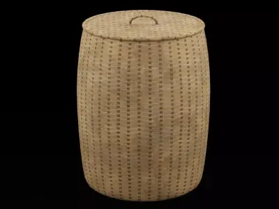 Large Fruit Basket Low-poly 3D model