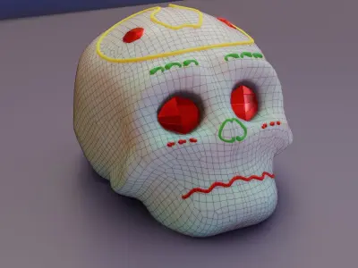 calaverita de azucar sugar skull 3D model