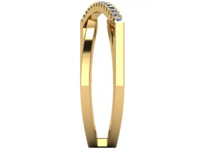 Women Diamond Ring 3dm STL  Render Details - R-01 3D print model