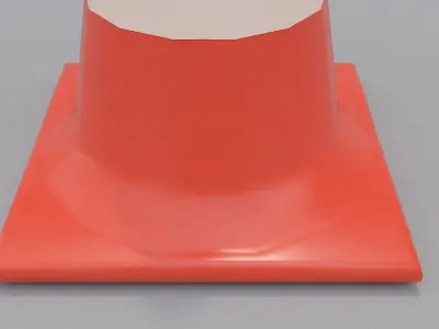 Traffic Cone  Free low-poly 3D model