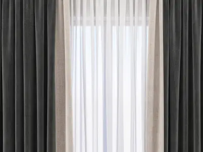 Set 81 Curtains 3D model