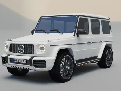 Mercedes G63 AMG 2023 FOR SUBDIVISION 3D model