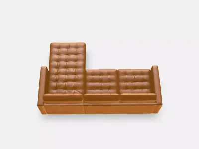 LANDSKRONA 3-seat sofa 1 Low-poly 3D model