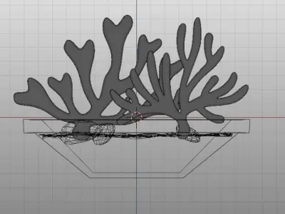 Coral show piece Free 3D model