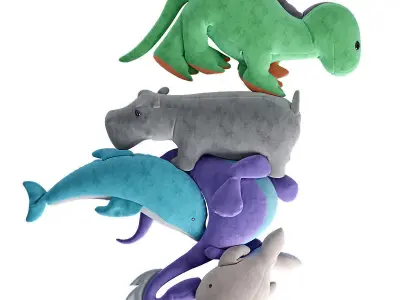 animal toys 3D model