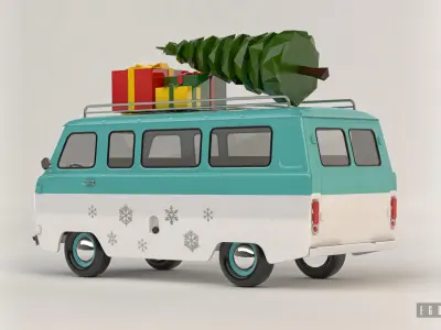 UAZ toy car 3D model
