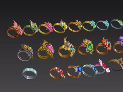 14 types of rings Texture