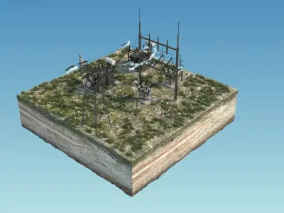 Electrical Substation 3D model