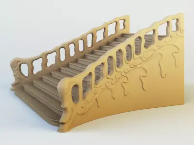 Stairs staircase 3D model