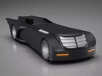 Batmobile from Batman The Animated Series 3D print model