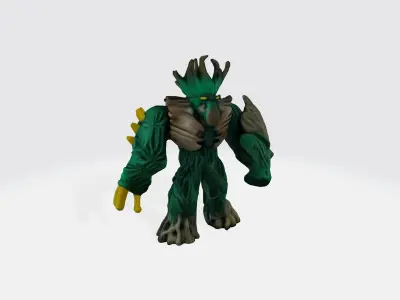 Jungle emperror cartoon 3d model Low-poly 3D model