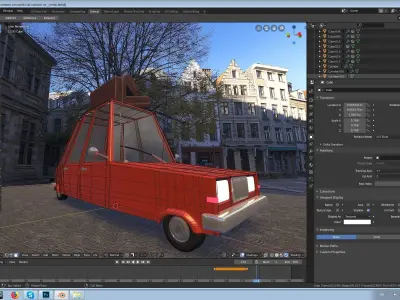 Combi car 3D model
