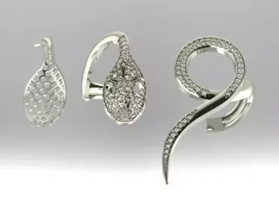 Snake ring 3D print model