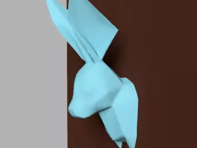 Low-Poly Geometric Rabbit  3D Decorative Model Free 3D print model