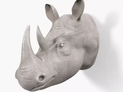 Rhinoceros wall decor 3D model