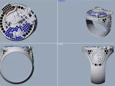 MC Duck ring - Anillo Mc Pato  3D print model