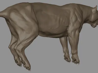 Tiger  VFX Cinematic quality 3D model 3D model