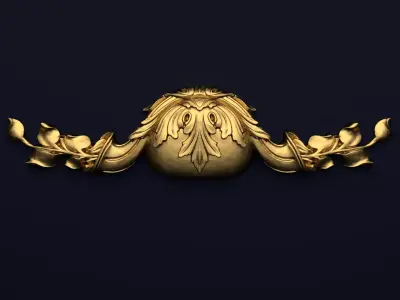  Classic decor ornament v-3D model 42 3D model